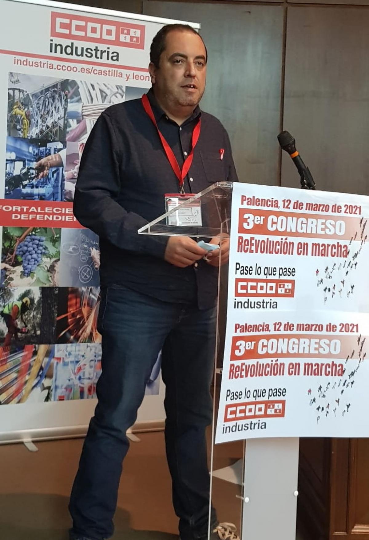 scar Antoln se pone al frente de las CCOO Industria en Palencia.